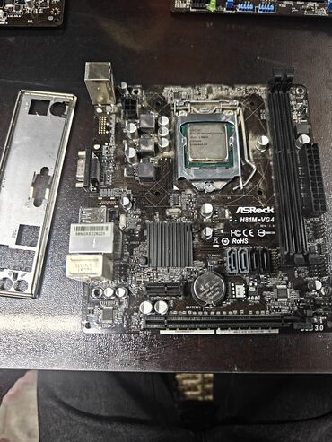 процессоры socket am3: Материнская плата, Б/у, ASRock, LGA1150, Micro-ATX, Для ПК