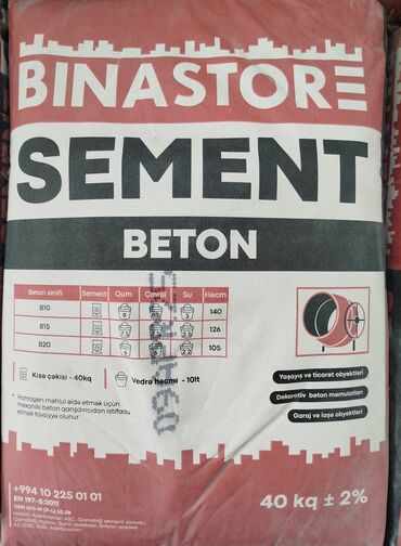 Asılqanlar: Sement, Tez bərkiyən, A-Klass, M-400, Holcim, Pulsuz çatdırılma, Kredit var