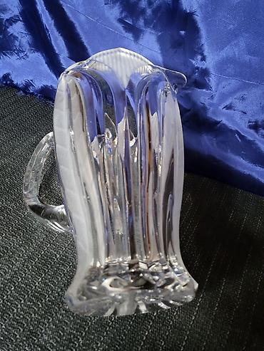 Čajnici: Bokal kristal,rucni rad Jugoslavija iz 70ih. Masivan bokal sa — 12
