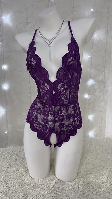 Боди: Кружевное боди с открытым шагом Размеры- S,M,L, XL - Модель: кружевной — 3