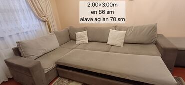 Divanlar: Künc divan, İşlənmiş, Açılan, Bazasız, Çatdırılma yoxdur