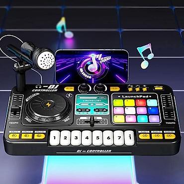 opis deteta: Dečji 2‑u‑1 DJ kontroler i elektronski klavir sa mikrofonom - — 1