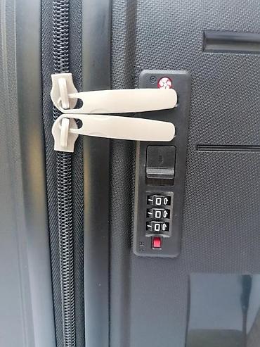 Putni koferi i torbe: Tvrdi kofer za putovanja – crni, veliki format - Materijal: čvrsta — 5