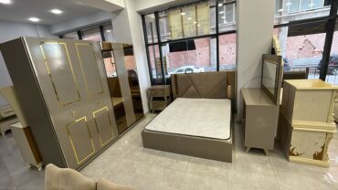 iwlenmiw tek kravat: Двуспальная кровать, Шкаф, Трюмо, 2 тумбы, Б/у