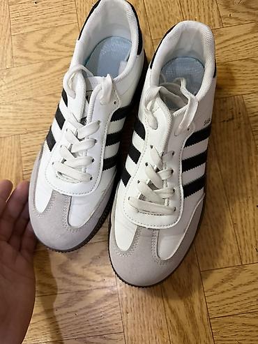samba: Мужские кроссовки, 39, Adidas, Б/у, цвет - Белый, Самовывоз, Платная доставка — 2