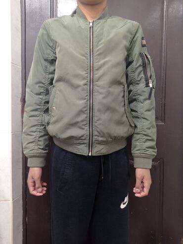 Куртка, S (36), цвет - Зеленый, H&M