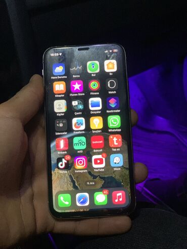 iphone x qiymeti kontakt home: IPhone X, 64 GB, Ağ