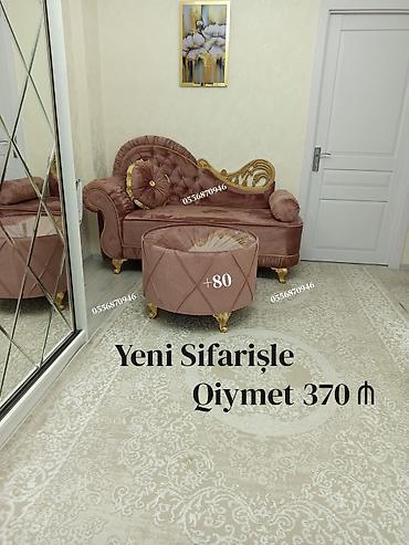 puf oturacaq: Mini-divan, Qonaq otağı üçün, Parça, Bazasız, Açılmayan — 4