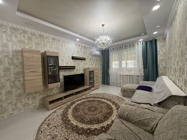 эмарк жибек жолу: 3 комнаты, 100 м², 106 серия, 2 этаж, Дизайнерский ремонт