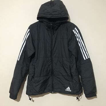 layka kurtka: Куртка Adidas, S (EU 36), цвет - Черный