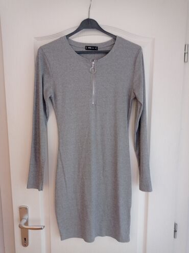 kutije za odlaganje garderobe: M (EU 38), color - Grey, Other style, Long sleeves