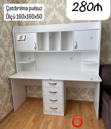 Mebel: *İki Nəfərlik Yazı masası 280Azn 💥* ✔️Rəng seçimi var *Çatdırılma və