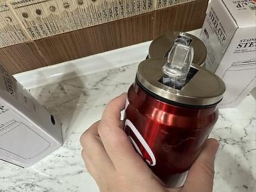 nerjaveyka su cəni: Rəng - Qırmızı, Termofincan, Paslanmayan polad, 300 ml — 5