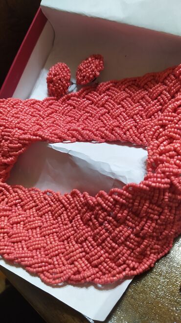 Наборы украшений: Ожерелье из бисера и серьги гвоздики,ручная работа,шикарно смотрится и — 3