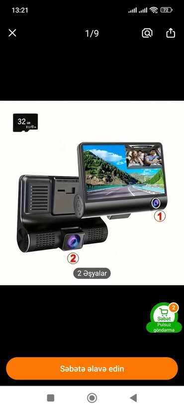 android monitor kredit: Videoreqistratorlar, Yeni, Avtomatik, 32 gb, Çin, Ödənişli çatdırılma