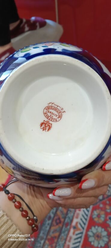 Digər dəstlər və servizlər: Porselen dekorativ dəst - Tərkib: 1 ədəd iri vaza və 2 ədəd kase — 2