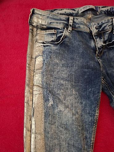 bele ski pantalone: Berschka Ženske farmerke – super skinny kroj - Materijal: teksas sa — 6