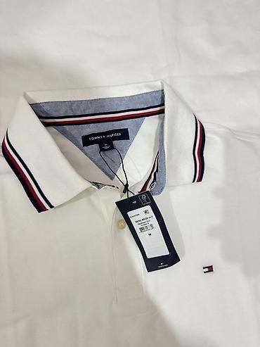 tommy helfiger: Мужская футболка, M, Tommy Hilfiger, Новый, цвет - Белый, Самовывоз — 2