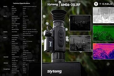 Оптикалык мээлеткичтер: Тепловизионный прицел Sytong AM06-35LRF Матрица-640 Основные — 10