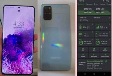 samsung galaxy a34 qiymeti: Samsung Galaxy S20 Plus, 128 GB, rəng - Mavi, Barmaq izi, Simsiz şarj, İki sim kartlı