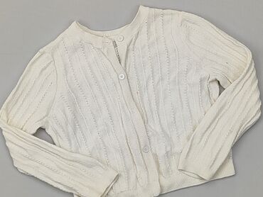 biały rozpinany sweterek: Светр, 4-5 р., 104-110 см, стан - Задовільний
