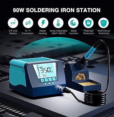 Паяльники: Bakon BK90 Ağıllı Lehimləmə Stansiyası - Güc: 90W - 2.9" geniş LCD — 4