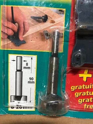 merdevine cena: Wolfcraft 8728000 set za ugradnju šarki (šablon + Forstner burgija) - — 7