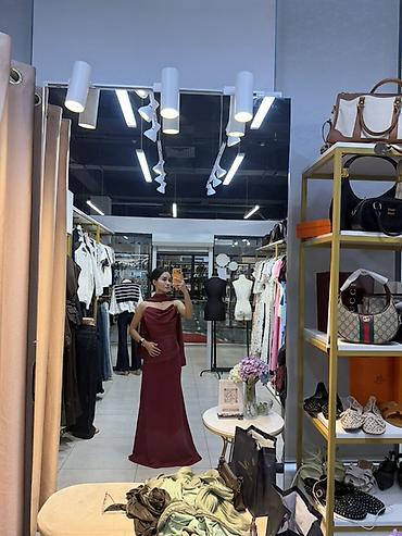 acne studio: Вечернее платье, Русалка, Длинная модель, Без рукавов, Шлейф, XS, S, M — 3