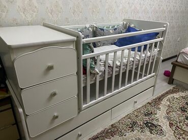 детское постельное белье в кроватку для новорожденных: Детский манеж 3в1российского производства состояние 8 из 10