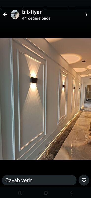 Bra, divar lampaları: Məhsul: LED divar bra/apliklər - Dizayn: Minimalist modern formalar – — 3