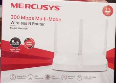 Modemlər və şəbəkə avadanlıqları: Mercusys 300mbps router qiymeti 40 azn
Qurasdirma ile birlikdə 60 azn