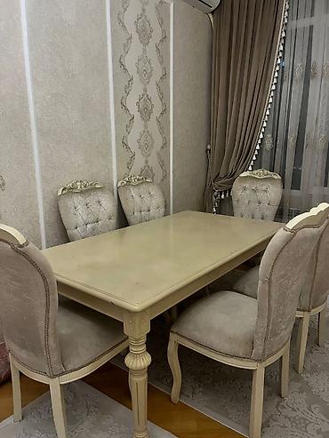 12 neferlik stol stul: *299₼ MASA desti :-TƏCİLİ SATILIR‼️* 6oturacağı var UNVAN:-20yanvar — 1