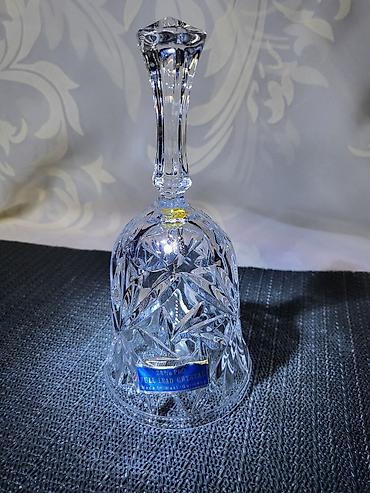 Ostali kućni dekor: Kristalno novo zvono Nemacka 80te. Vece zvono kristal,led kristal sve — 5