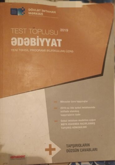 taim test toplusu pdf: Ədəbiyyat test toplusu 2019