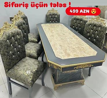 stol ve stul: Masa desti sifarisle hazırlanır. ⚜️ İstehsaldan satiş, otağınıza — 1