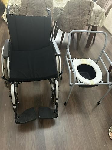 Əlil arabaları: Məhsul: Manual əlil arabası + portativ tualet çərçivəsi (komod) — 1