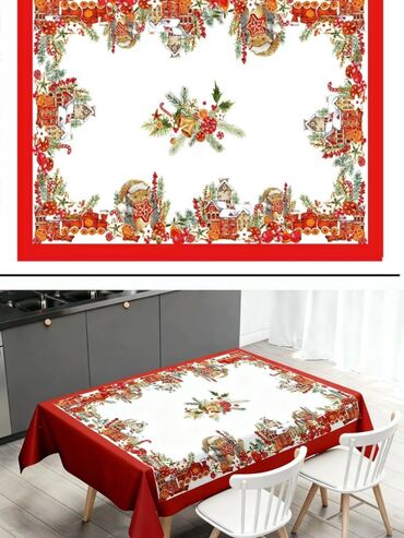 Kuhinjski tekstil: Stolnjak, Novo, bоја - Crvena — 3