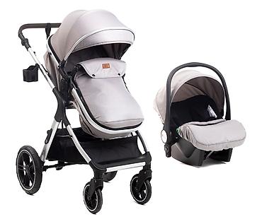 sandale champion: BBO Dory set 3u1 kolica za bebe – Grey (SKU: X1SGREY-80) Kompletno — 1