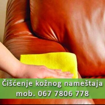 Usluge u domaćinstvu: Čišćenje nameštaja od kože uz profesionalna sredstva koja su na
