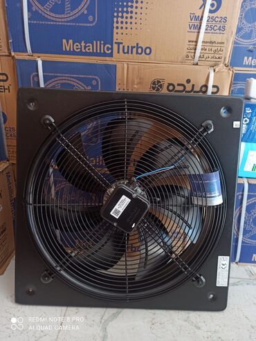 Ventilyatorlar: Sənaye tipli divar ventilyatoru - Korpus: kvadrat metal panel, ön — 8