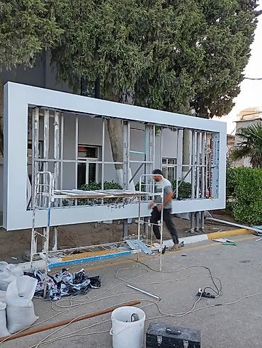 bağ sulama sistemleri: Metal karkaslı dəmir konstruksiya və üstü profnastil örtülü səviyyəli — 9