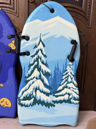 Санки и тюбинги: Прочные ледянки и санки для зимних покатушек. Ледянки: - Жесткая — 9