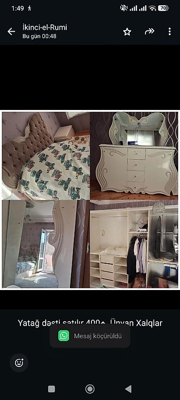Yatağ dəsti satılır 400₼. Ünvan Xalqlar &Rumi