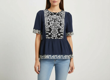 elegancka bluzka damska plus size: Жіноча блуза, розмір S