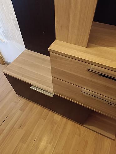 2ci el dehliz dolabi: İşlənmiş, 1 qapı, Güzgülü, Qəhvəyi, Açılan, Düz dolab — 7