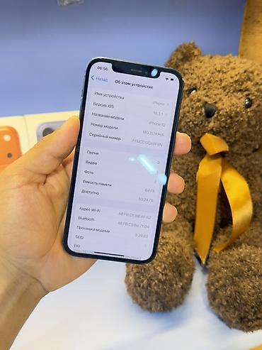 true: IPhone 12, Б/у, 64 ГБ, Черный, Защитное стекло, Зарядное устройство, В рассрочку, 87 % — 9