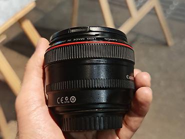 pult az: Canon EF 50mm f/1.2 L USM İlk sahibiyəm. Az işlətmişəm. Sony kamera — 4