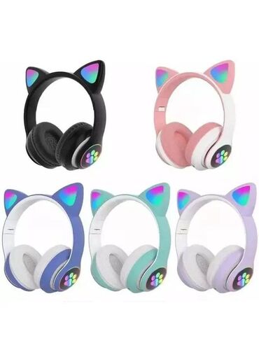 наушники с кошачьими ушками: Бесплатная доставка наушниках есть встроенный MP3 плеер, можно