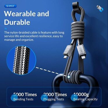 Digər kompüter aksesuarları: ⚡ ORICO 240W PD USB-C Kabel – Ultra sürətli enerji və görüntü -da lalafo.az — 5 Digər kompüter aksesuarları: ⚡ ORICO 240W PD USB-C Kabel – Ultra sürətli enerji və görüntü — 5