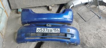 стекло заднего вида: Бампер Honda 2003 г., Б/у, цвет - Синий, Оригинал